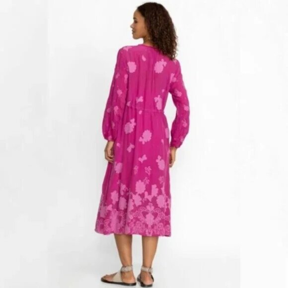 NWT Johnny Was Pink Daisy Leona Floral Maxi Dress Small - Picture 2 of 6